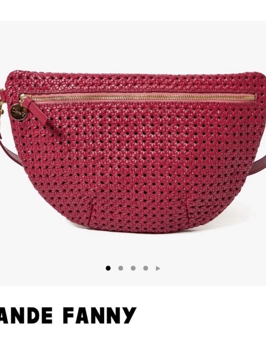 Clare V Handbags - Clare V Woven Plummy Ratton Crossbody Fanny Pack